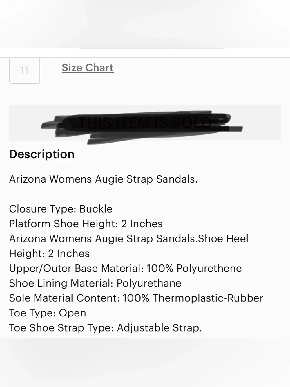 Arizona Jean Company Augie Platform Strap Sandals